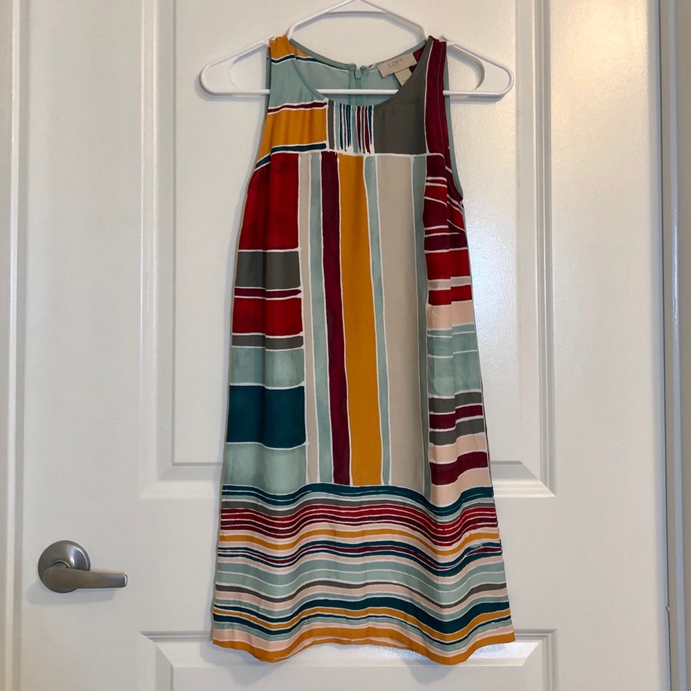 Colorful petite Ann Taylor LOFT dress